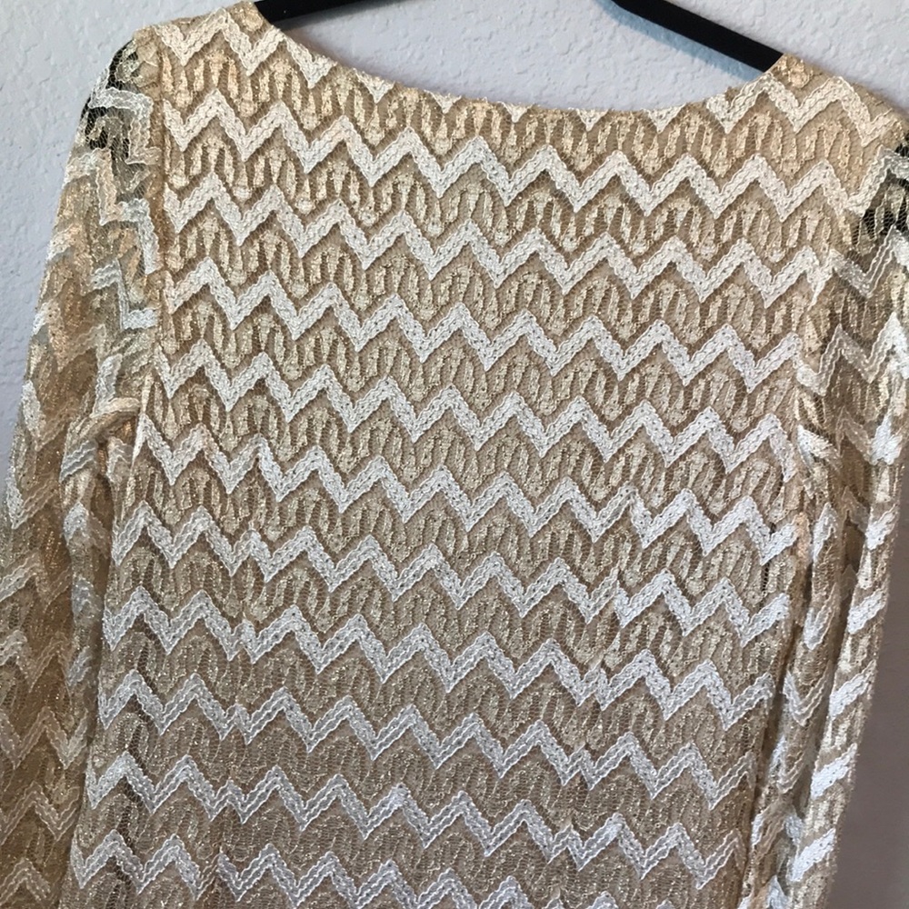 GUC Jessica Howard gold shimmer dress - Picture 6 of 8